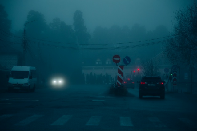 Ноябрьский туман на станции🖤