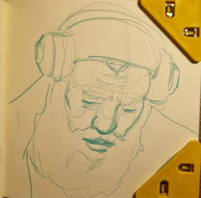 Набросок неизвесного Геракла нашего времени из метро ?...