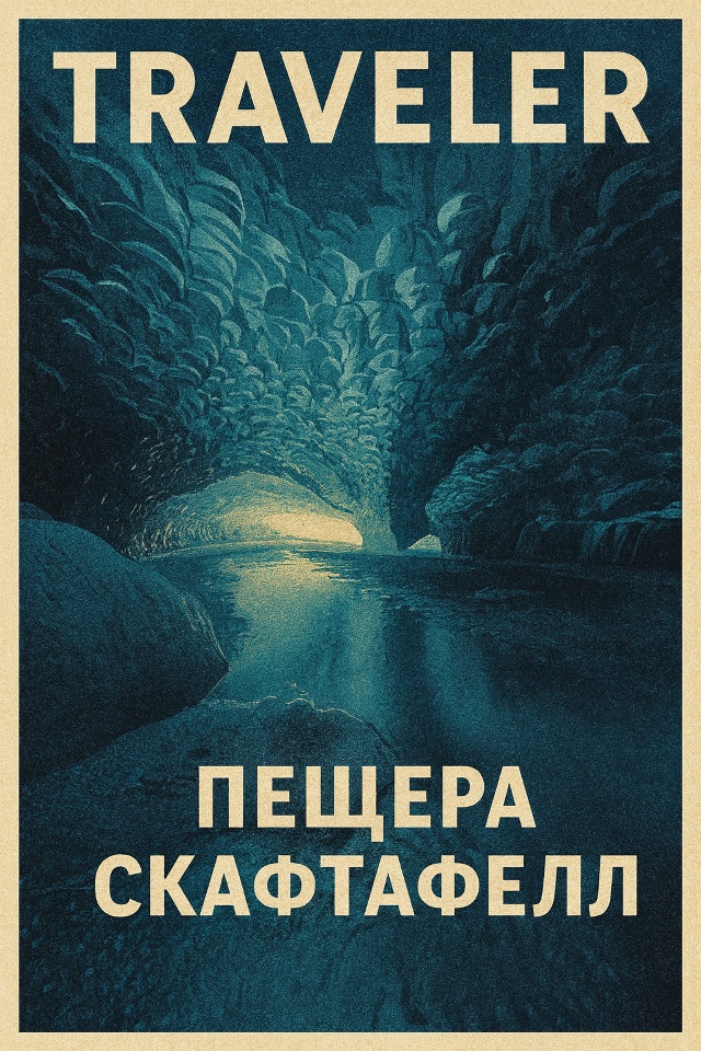 🌍 Пещера Скафтафелл — это одно из самых загадочных ме...