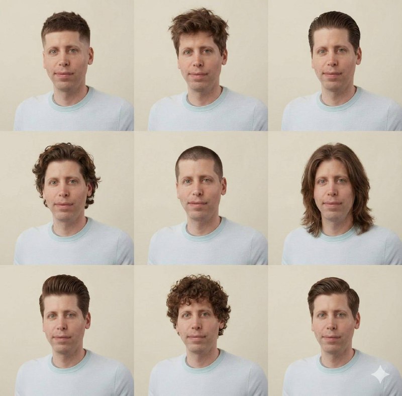 Подбираем новую прическу с Nano Banana Pro — новая модель оказалась хорошим стилистом.
Достаточно з