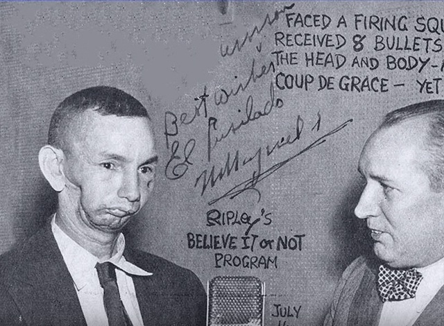 Человек выживший после 8 выстрелов.
В 1915 году мексикан?...