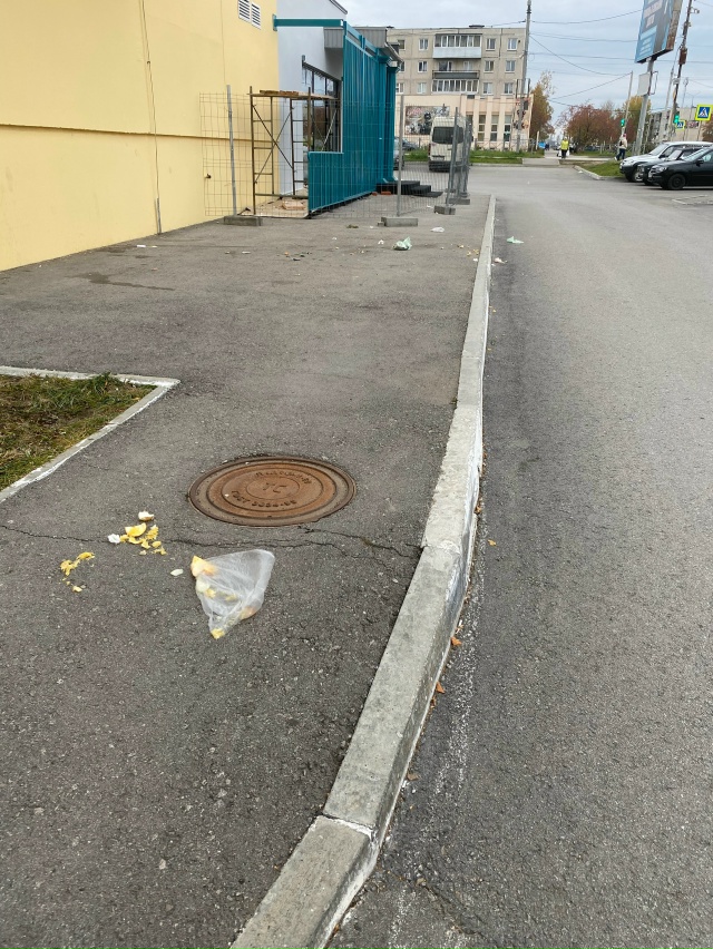 Что за уроды уже не в первый раз скидывают мусор с окна?...