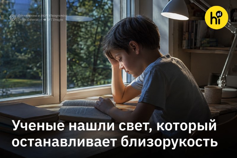 💡 Ученые нашли свет, который останавливает близорукость
Исследователи из Детского госпиталя Цинцинн