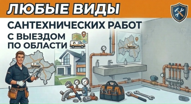 Сантехнические работы в городе и районе.
Выполняю любы...