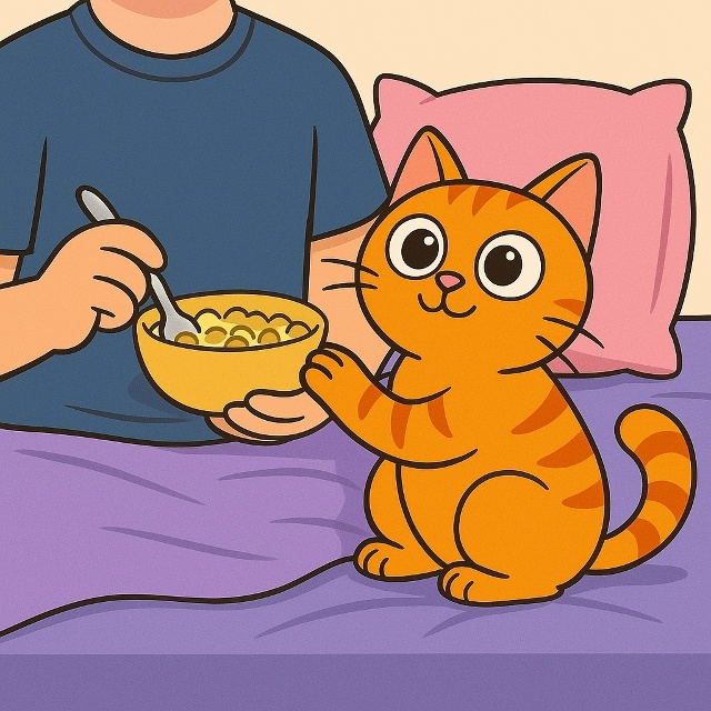 Кот может выбрать любимую часть твоего дня
Некоторые ?...