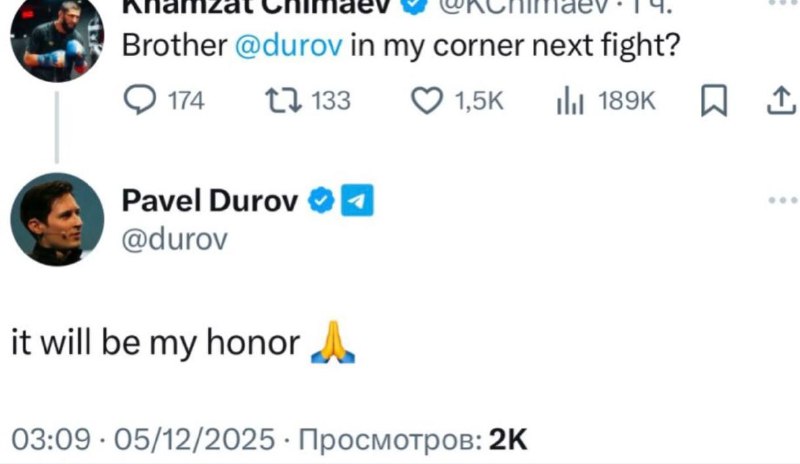 Глубины марианской впадины Дурову не достаточно
Госпади, где Павлин и где UFC
@givemetonru