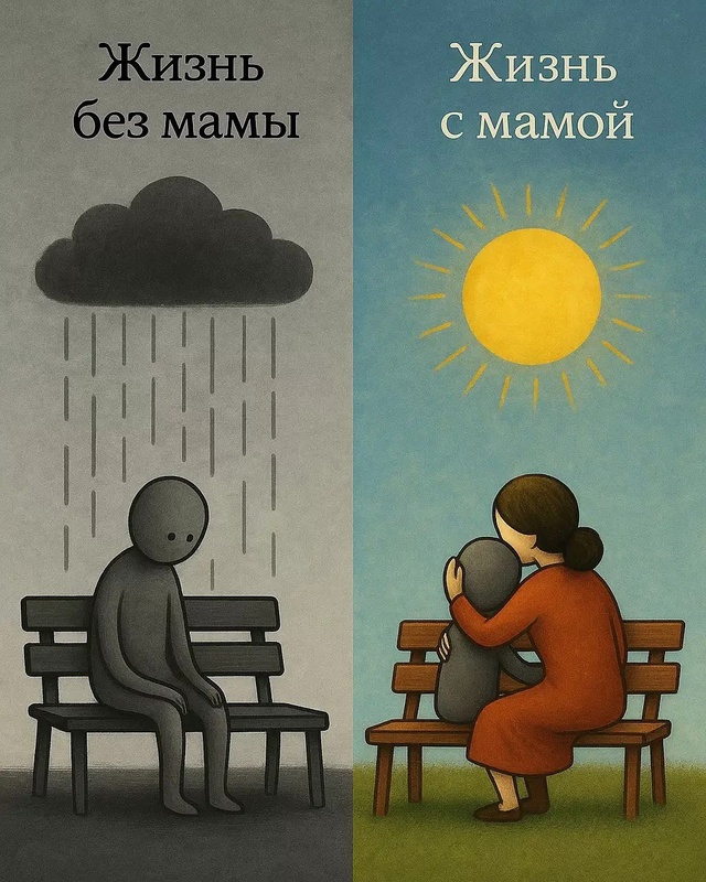 Пусть у каждого будет мама всегда🙏🏽