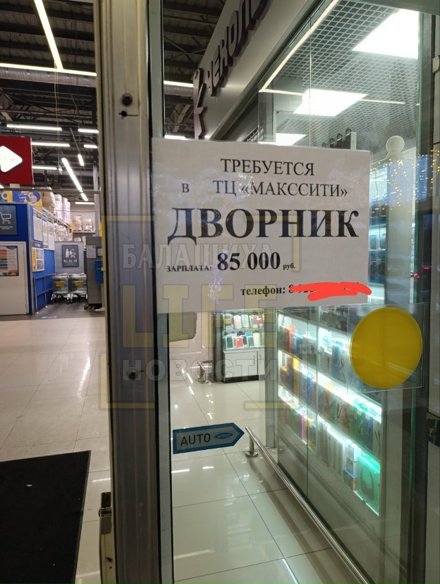 Дворники в Балашихе получают 85 тысяч рублей. А вы всё ж?...