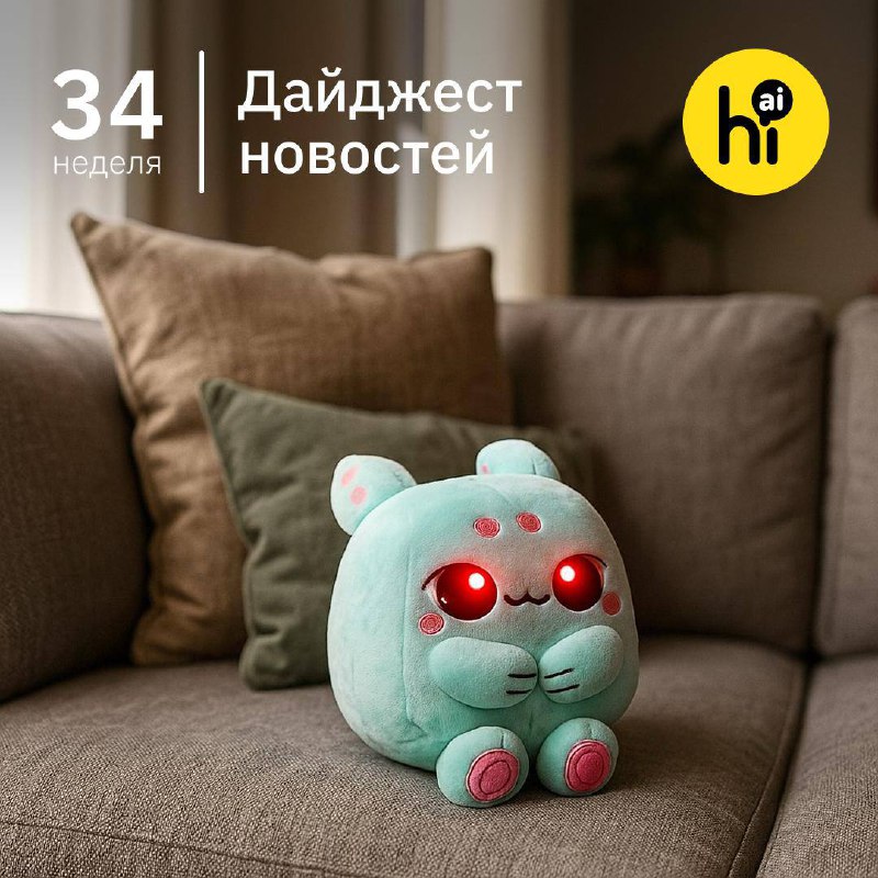 📣 Привет, друзья! Самое интересное за 34-ю неделю 2025 года из мира ИИ в нашем воскресном дайджесте.