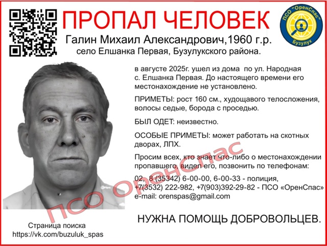 Внимание! Пропал человек, Галин Михаил Александрович, 1...