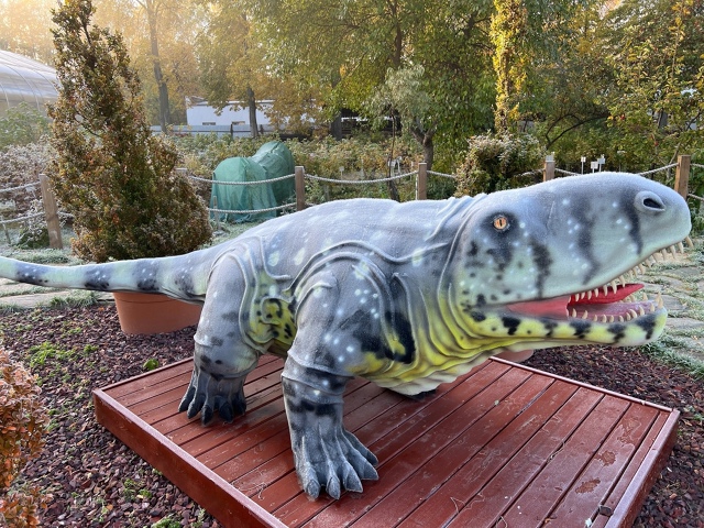 Зверoящеры пермского периода в Ботаническом cаду униве...