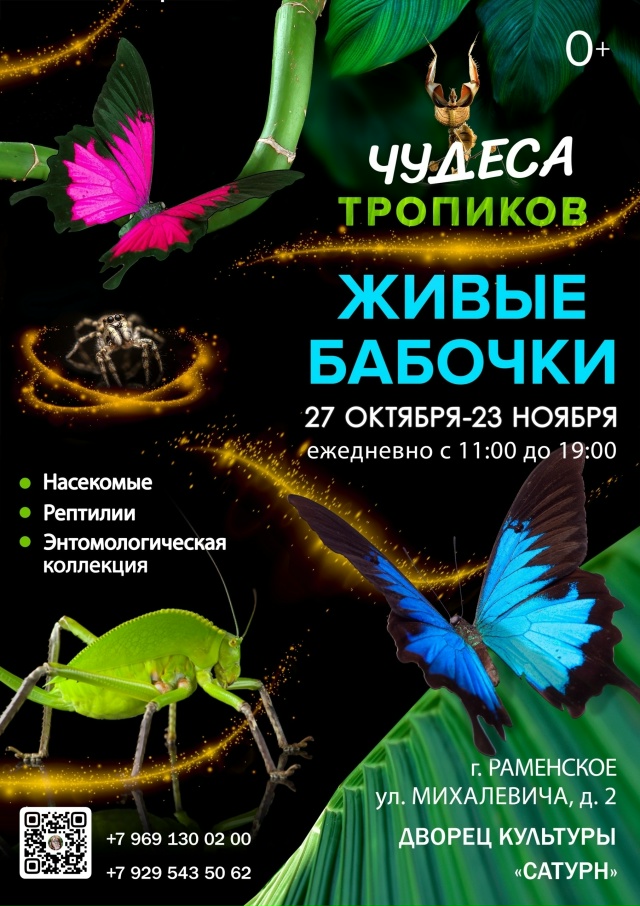 🦋 ЗАВТРА ОТКРЫТИЕ выставки «Чудеса Тропиков и Живые Б...