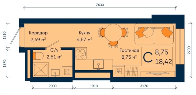 *Жилой комплекс в Уфе
*Для тех, кто не проходит по семей...