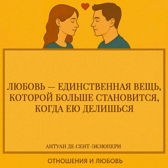 Любовь — одно из тех редких чувств, которые не истощаю?...