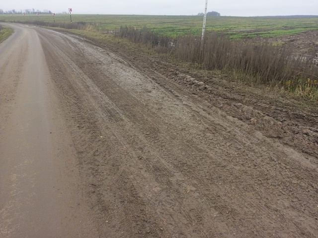 На первом километре с.Сосновец в сторону с.Болотново н...