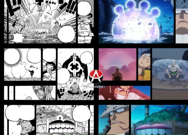 ☠ Сравниваем «Ван-Пис»: манга х 1136 и 1137 серии [Kuma Flashback EN...