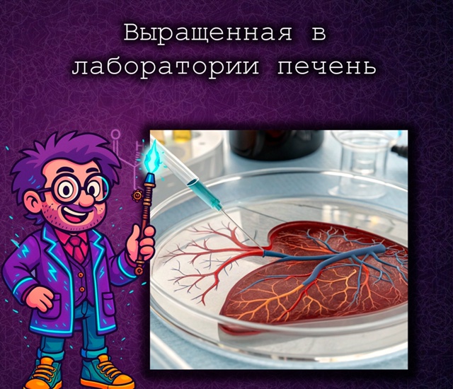 Впервые выращенная в лаборатории печень сформировала ...