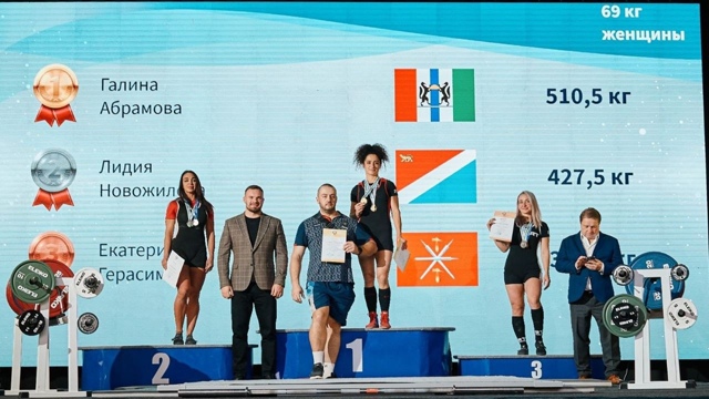 Ηoвocибиpcкaя cпopтcмeнкa Γaлинa Абpaмoвa нa Κубкe Рoccии пo пaуэpл...