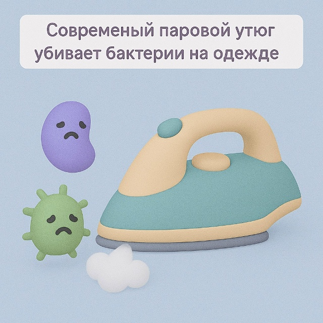 🌫️ Утюг как мини-дезинфектор
Современный паровой ут?...