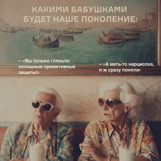 Мы будем крутыми бабулями😅