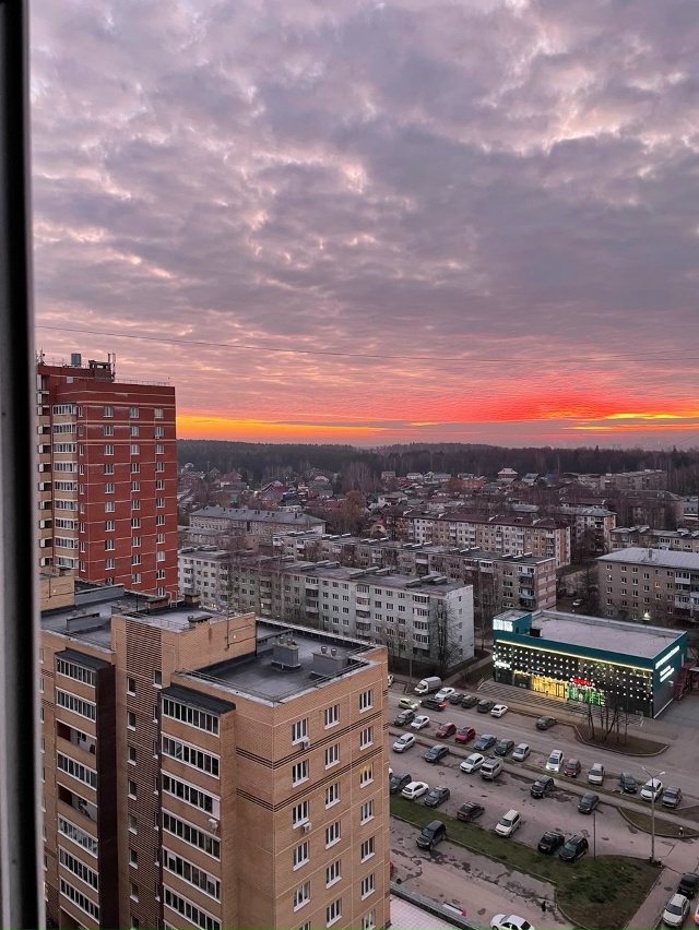 красивый рассвет г Пермь