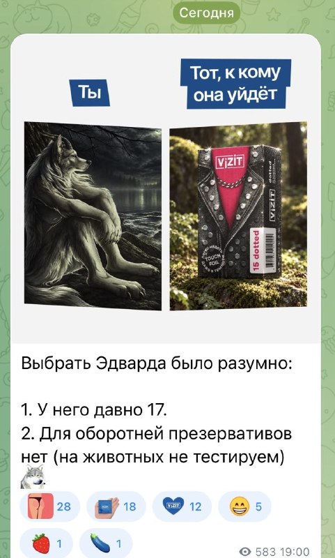 Vizit объяснил выбор Беллы своими аргументами.
Речь ведь не про 17 см, ведь да? 😮