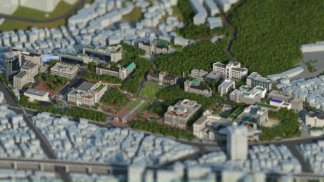 Студент потратил 700 часов на воссоздание своего универ...