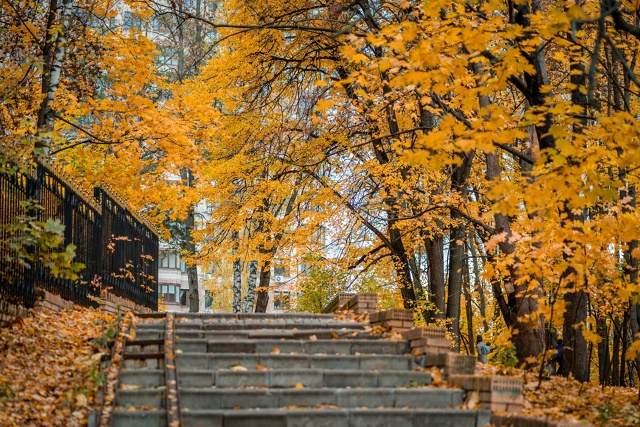 Октябрь в городке ... 🍁🍂