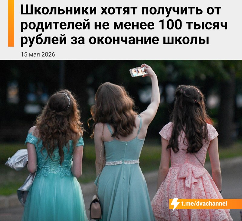 Большинство московских зумеров ждут от родителей на окончание школы подгон не меньше полумиллиона ру