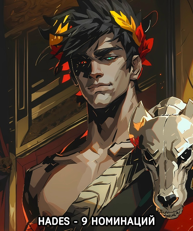 Игры с наибольшим количеством номинаций на The Game Awards за...