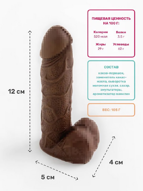Шоколадные члены к 14 февраля появились на российских маркетплейсах
Продавец обещает, что необычная