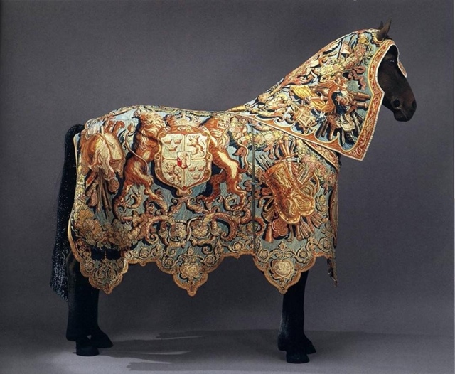 Попонa королeвcкого кoня, Швеция, 1621 год.