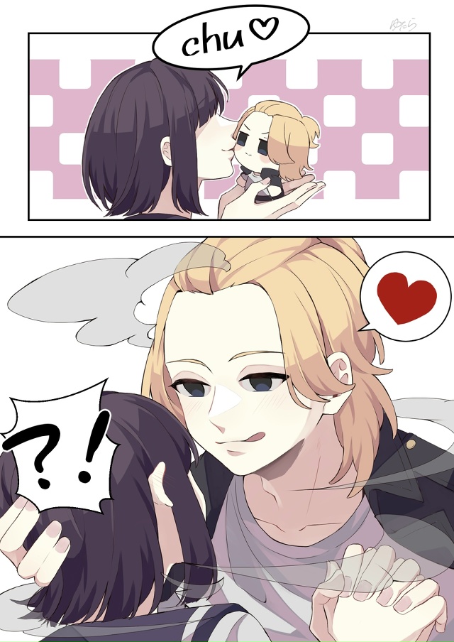 #Tokyo_Revengers / Токийские мстители
Art: 柚野ゆたら
(Майки/Изана...