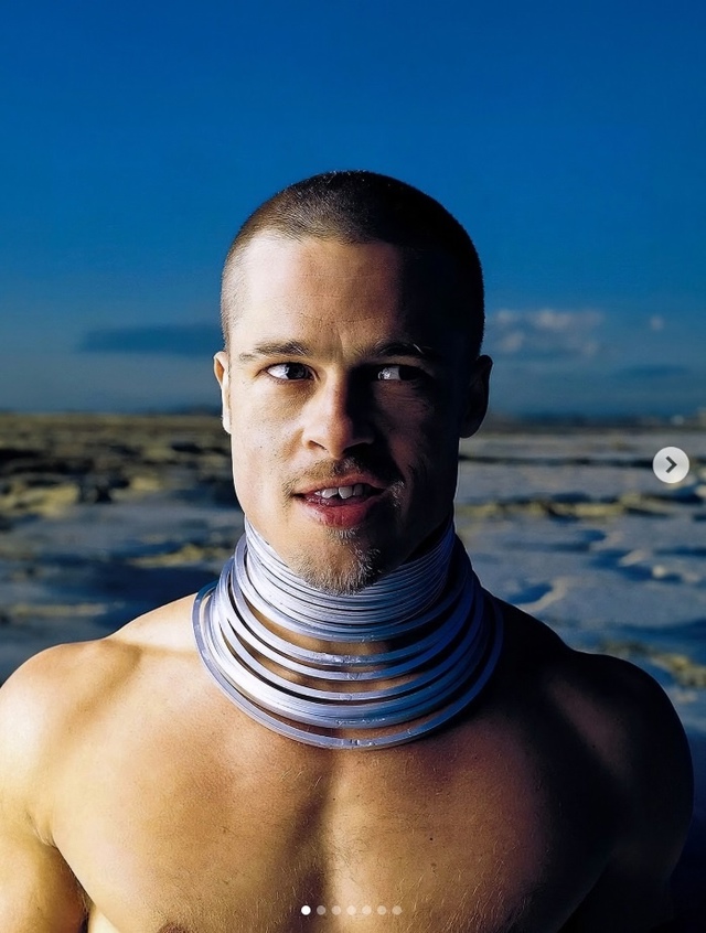 Яркий фотосет Брэда Питта для журнала Rolling Stone в 1999 году