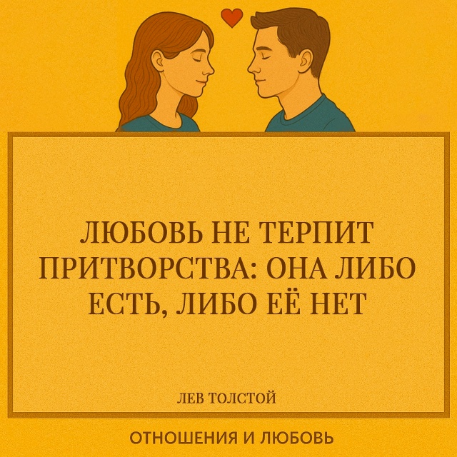 Любовь нельзя сыграть, изобразить или удержать усилие?...