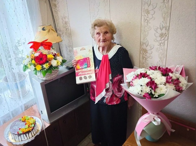 ? 95-летний юбилей отметила Ветеран Великой отечестве?...