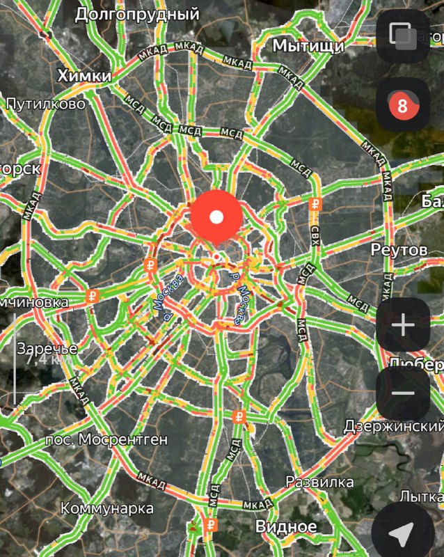 Пу-пу-пу: в Москве 8-балльные пробки 😭