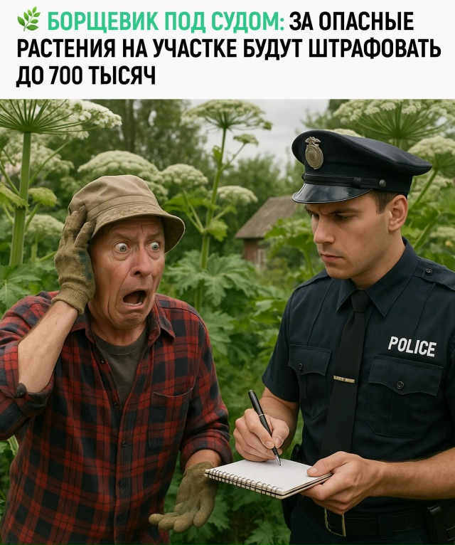 С 1 марта 2026 года в России начнут штрафовать за борщеви?...