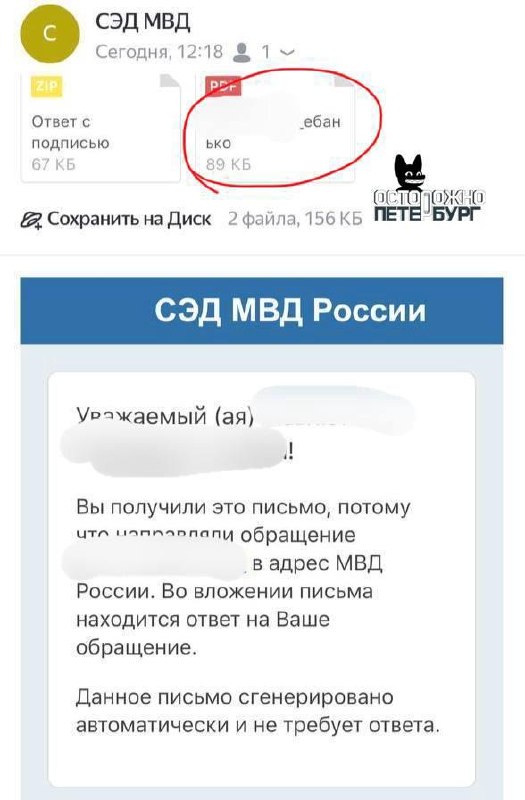 Петербурженка, подвергшаяся насилию от бывшего, получила от полиции отказ и файл с оскорблением «еба