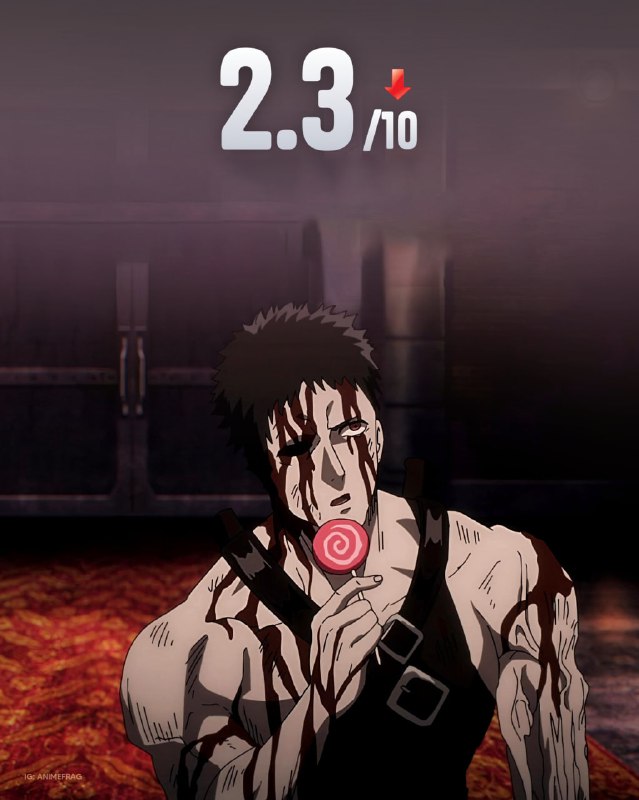 📉10 серия 3 сезона аниме «Ванпанчмен» получила катастрофически низкую оценку 2,3/10 на IMDb.
Это, п