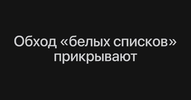 Обходы «белых списков» могут сломать: Минцифры попросило хостинг- и CDN-провайдеров выделять отдельн