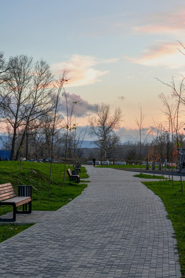 Прогулка в Абинске по осеннему парку.