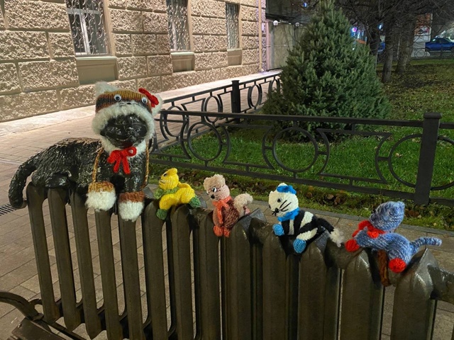 😍 Пермский котик обзавелся теплыми обновками и компа?...