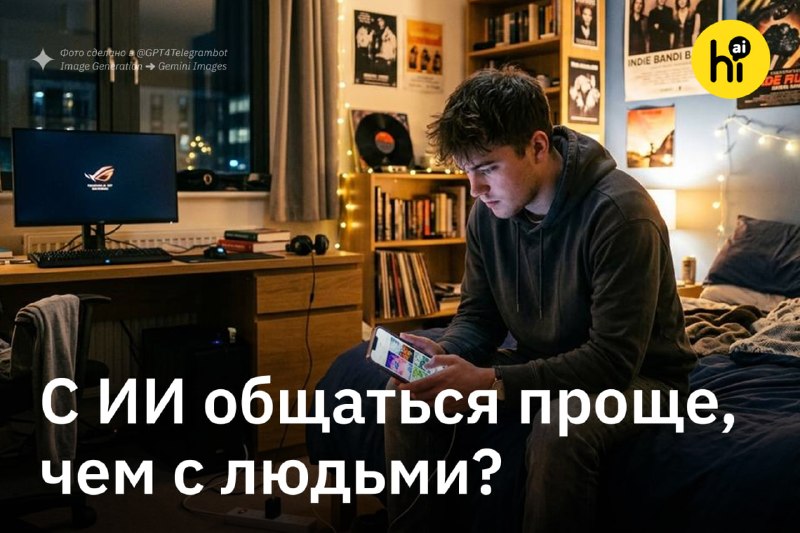 📱 Каждому четвертому зумеру проще общаться с ИИ, чем с реальными людьми
Таковы данные недавнего опр