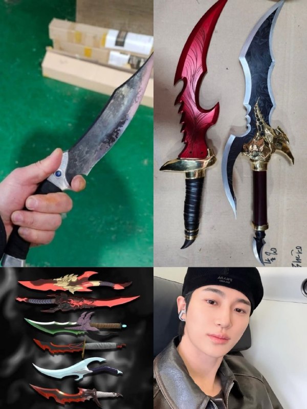 ⚡️Это реальный кинжал для будущего сериала по «Поднятию уровня в одиночку» от Netflix.
Корейский ма