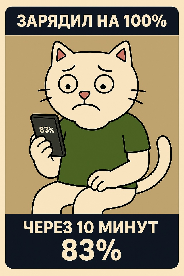 С радостью смотришь на полный индикатор.
А через десят?...