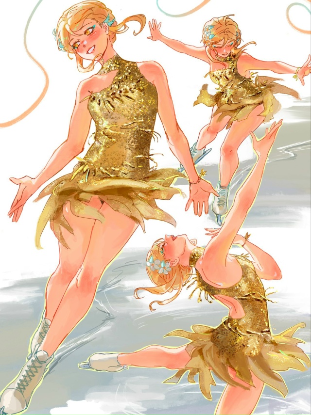 — Геншин на льду! Люмин, вдохновленная фигуристкой Али...