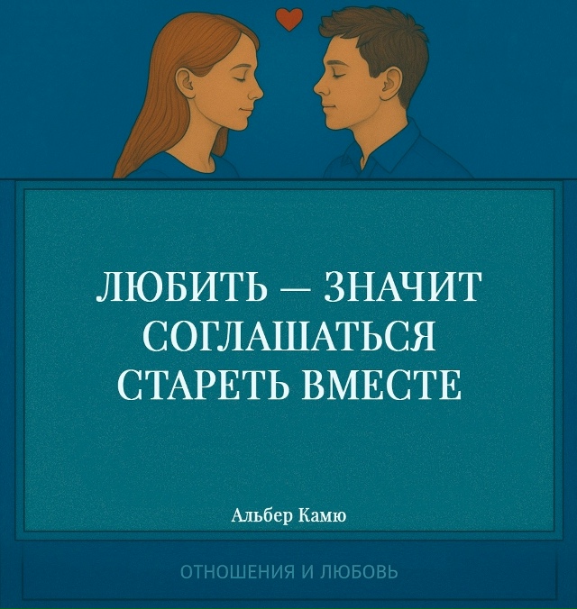 Камю говорит о том, что любовь — это не только страсть ?...