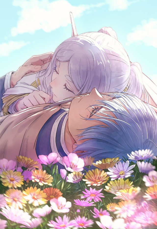 Сладких снов с Фрирен и Химмелем от karasumai.
❤ #арт@advance_e...