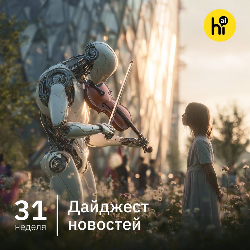 📣 Привет, друзья! Самое интересное за 31-ю неделю 2025 года из мира ИИ в нашем воскресном дайджесте.